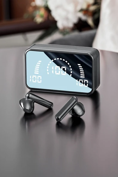 İos Android Uyumlu S20 Bluetooth Kulaklık Kablosuz Kulaklık Aynalı Powerbank Özellikli Yüksek Basslı - 3