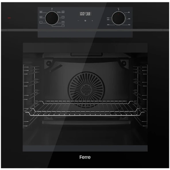 Ferre FryArt Artline QEP63CS - CS205-FA - D077-SA 7 Prog. Dijital Turbo Ank. Set - Siyah - 2