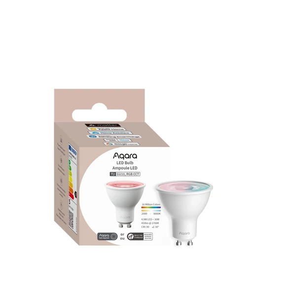 Aqara Akıllı Led Spot Ampül (Rgb Cct, Gu10, 30W, 450lm) T2 LB-L03D (Apple Home Destekli) ürün görseli