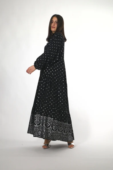 Abbra Kadın Katleya Model Yazlık Elbise - 6