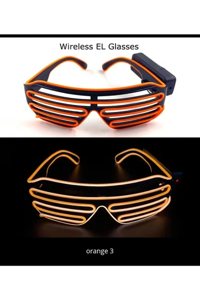 LED Işıklı Gözlük, Parlayan Neon Yanıp Sönen Gözlük, Parti Gözlüğü