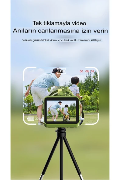 Çocuklar için IPS Ekranlı Oyunlu Teleskop Dijital Kamera/Video Hevesli Çocuklara Mükemmel Hediye - 5