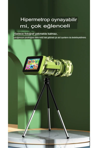 Çocuklar için IPS Ekranlı Oyunlu Teleskop Dijital Kamera/Video Hevesli Çocuklara Mükemmel Hediye - 6