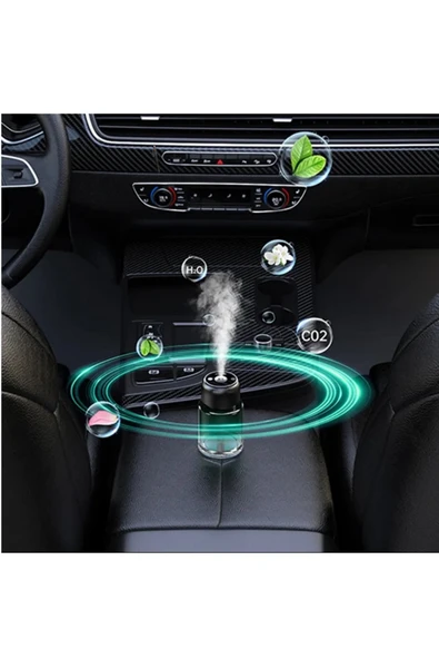 ŞARJLI ARAÇ İÇİ PARFÜM DİFÜZÖRÜ KOKULU HAVA NEMLENDİRİCİ HUMUDİFİER YILDIZ TAVAN LAZER - 5