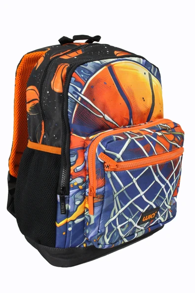 WIA SW030 Basketbol - 3' Lü Okul Çantası Seti - Sırt Ve Beslenme Çantası + Kalemlik - 5