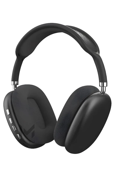 P9 Kablosuz Air Pro Max  Yeni Nesil 5.0 Mikrofonlu Bluetooth Kulaklık Siyah