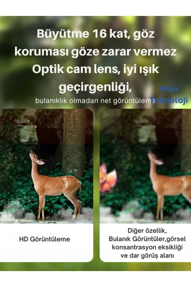 Dijital Kamera/Video  Teleskop 1080P Monoküler Teleskop Oyunlu Teleskop - 3