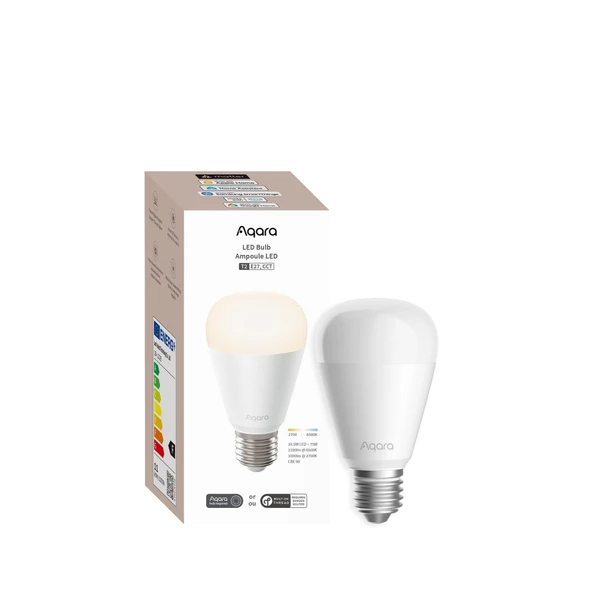 Aqara Akıllı Led Ampül (Cct, E27, 75W, 1100lm) T2 LB-L02E (Apple Home Destekli) ürün görseli