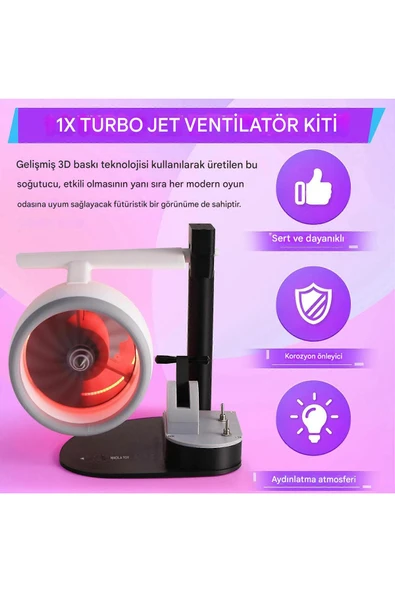 Fan USB Turbofan Motor JetFan Oyuncak Ultrasonik Hava nemlendiricili - 4