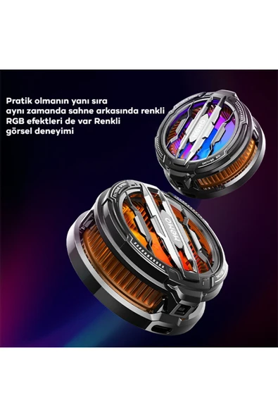 Cx07 Telefon Soğutucu Fan 15w Power Radyatörlü Magsafe Ve Aparatlı Telefon Ve Tablet Soğutucu - Resim 5