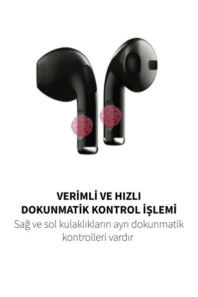 Yeni Pro 5 Plus Bluetooth Kulaklık Ios AndroId Uyumlu A+ Kalite Hd Ses Performansı - 3