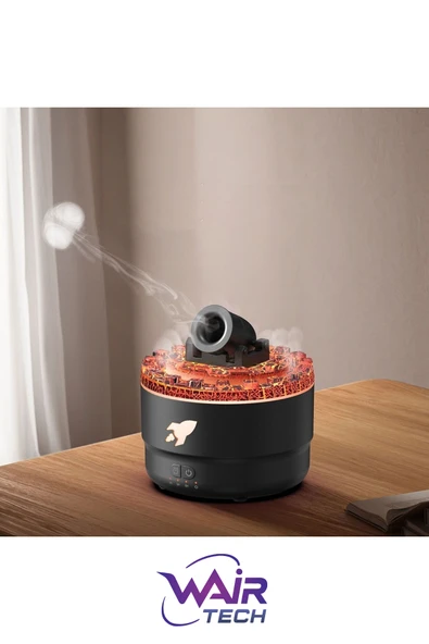 Ultrasonik Hava Nemlendirici Buhar Makinesi Ve Aroma Difüzörü Işıklı Terapi Aromatik Koku Verici