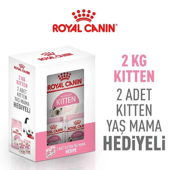 Royal Canin Yavru Kedi Maması 2 kg+2x85 gr yaş mama ürün görseli