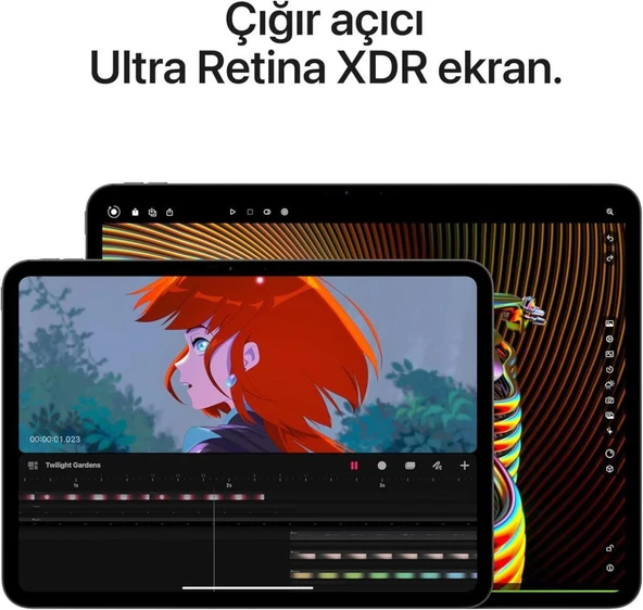 iPad Pro 7. Nesil Wi-Fi + Cellular 256 GB 13" MVXR3TU/A Uzay Siyahı Tablet Outlet (Açıklamayı Okuyunuz) - 4