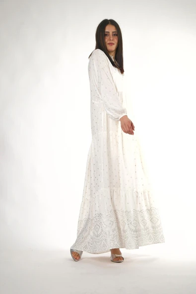 Abbra Kadın Katleya Model Yazlık Elbise - 11