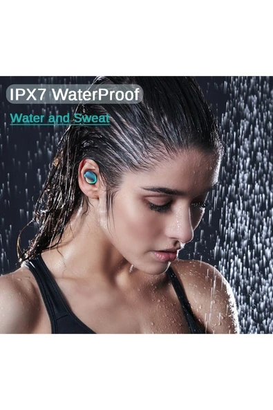 F9-5 Bluetooth Kulaklık Kulakiçi Powerbankli Çift Mikrofonlu Dokunmatik Sport Kablosuz Kulaklık - 5