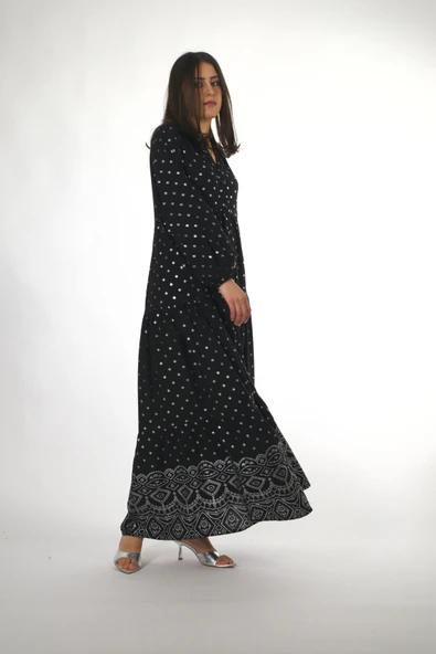 Abbra Kadın Katleya Model Yazlık Elbise - 5