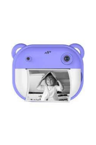 Dijital Video Kayıt Fotoğraf Çocuk Kamerası Oyunlu Anlık Termal Resim Kağıt Baskılı - Resim 3