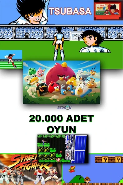 Atari 2.4g Kablosuz Çift Kol Retro Oyunlar 4k Game Stick 20000 Oyun Game Stick - Resim 3