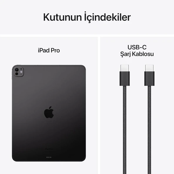 iPad Pro 7. Nesil Wi-Fi + Cellular 256 GB 13" MVXR3TU/A Uzay Siyahı Tablet Outlet (Açıklamayı Okuyunuz) - 2