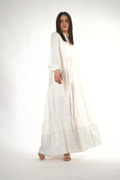 Abbra Kadın Katleya Model Yazlık Elbise - 10