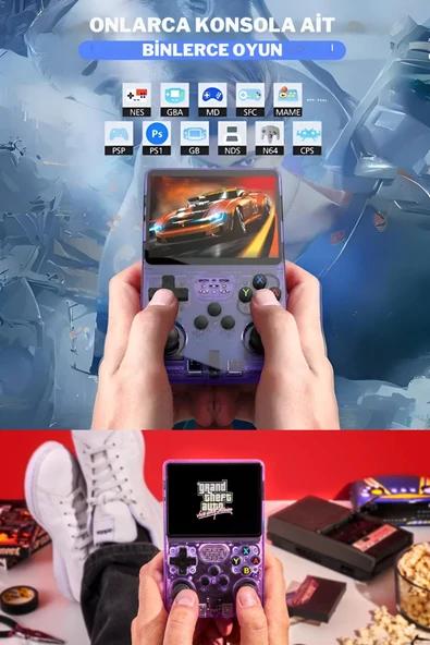 R36s Oyun Konsolu Güncel El Atarisi 15.000 Oyun Hd Ekran Retro Oyunlar - Resim 8