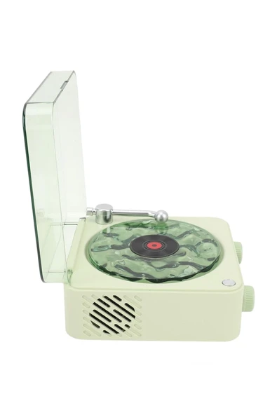 Retro Pikap Tasarımlı Bluetooth Hoparlör | Dijital Saatli & LED Işıklı & Gece Lambası - Resim 2