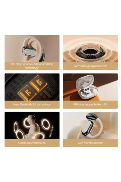 X36 PRO Akıllı Çeviri Kulaklık, Çoklu Dil Desteği Dijital Ekranlı Tüm Telefonlarla Uyumlu - 4