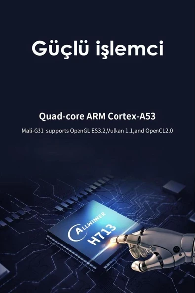 Hy300 Pro Taşınabilir Sinema Projeksiyon 720p Ev Sineması Bluetooth Android 11 Akıllı Projektör - Resim 7