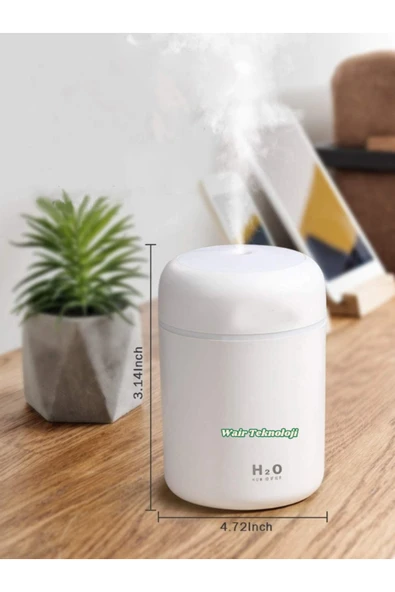 300 ml Ultrasonik Ledli Hava Nemlendirici Buhar Makinesi Ve Aroma Difüzörü - 5