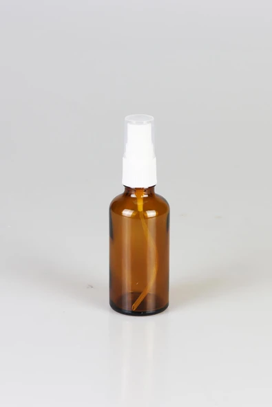 Amber Cam Şişe, Sprey Başlıklı Şişe 50ml - 3