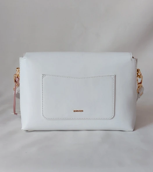 252ES458 Model Sarach Marka Beyaz Renk Omuz Çantası - 3