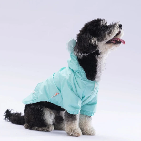 Pawstar Mint Sydney Peluşlu Su Geçirmez Küçük Irk Köpek Yağmurluğu - 2