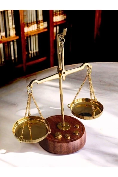 Ofisinize Sanat Katın 3’lü Masaüstü Dekorasyonu Batmayan Gemi Biblosu Kum Saati ve Adalet Terazisi - 2