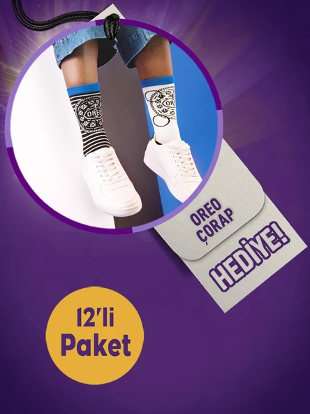 Oreoseverler Çikolata&Bisküvi Paketi (Oreo Çorap Hediyeli) - 5