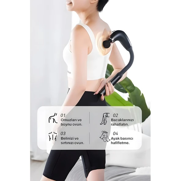 Merxas Titreşimli ve Darbeli Masaj Aleti - 3