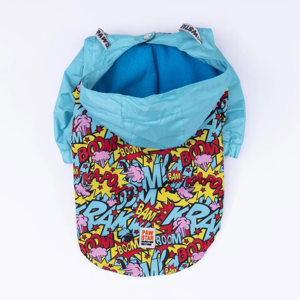 Pawstar Hollywood Polarlı Su Geçirmez Orta-Büyük Irk Köpek Yağmurluğu - Resim 5