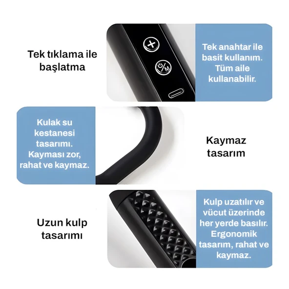 Merxas Titreşimli ve Darbeli Masaj Aleti Yeşil - 4