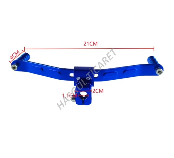 Motorsiklet cg  Alüminyum alaşımlı Mavi çift vites kollu motosiklet modifikasyonu  motorsiklet yedek parça aksesuar - Resim 3