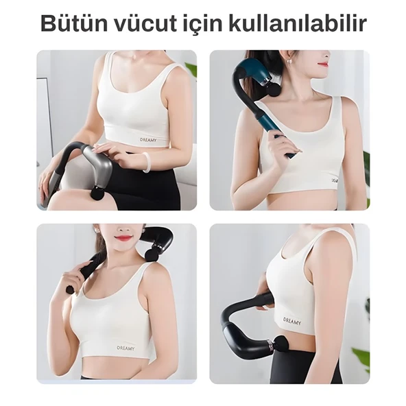 Merxas Titreşimli ve Darbeli Masaj Aleti Yeşil - 5