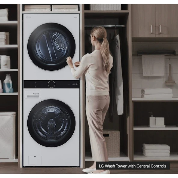 LG W4W8BVKKWHM WashTower 1400 Devir 12 / 10 Kurutmalı Çamaşır Makinesi - Resim 5