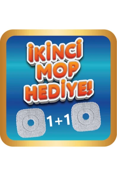 Flora Kare Spin Mop Set, Temiz ve Kirli Suyu Ayıran Mikrofiber Döner Temizlik Seti 1+1 Mop - Resim 4