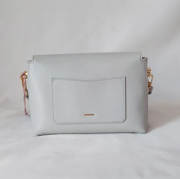 252ES458 Model Sarach Marka Gri Renk Omuz Çantası - 3