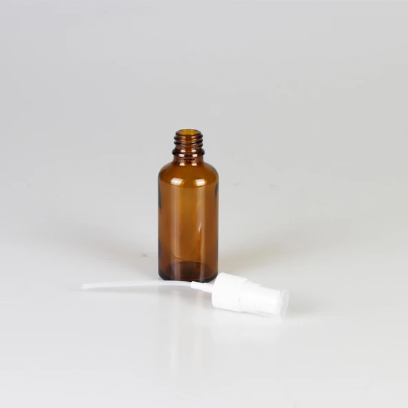 Amber Cam Şişe, Sprey Başlıklı Şişe 50ml - 5