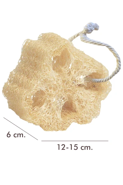 5 Adet Doğal Kabak Lifi Bulaşık Süngeri Banyo Kesesi Loofah Sponge İpli Kabak Kesesi Kalın Büyük - 3