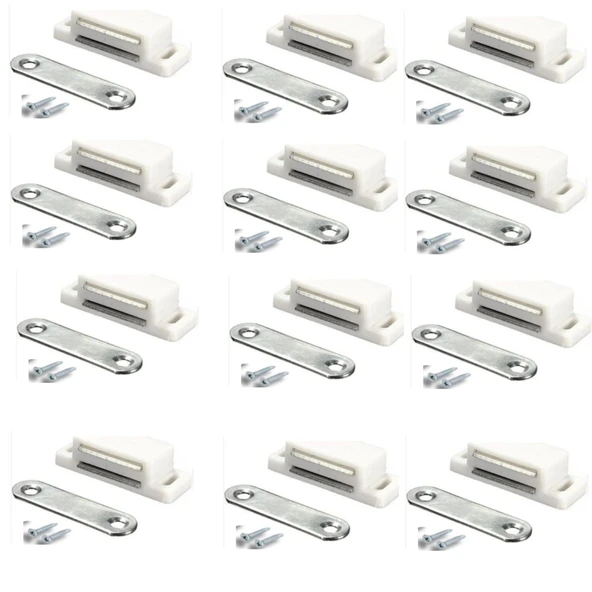 Mıknatıslı Plastik Mobilya Dolap Kapak Sineklik Çıt Çıt Kilit 12 Adet ürün görseli