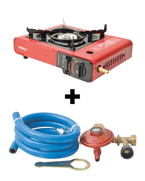 TEKLİ PORTATİF OCAK + HORTUM DEDANTÖR SET - 3