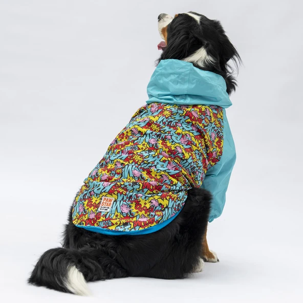 Pawstar Hollywood Polarlı Su Geçirmez Orta-Büyük Irk Köpek Yağmurluğu - Resim 2