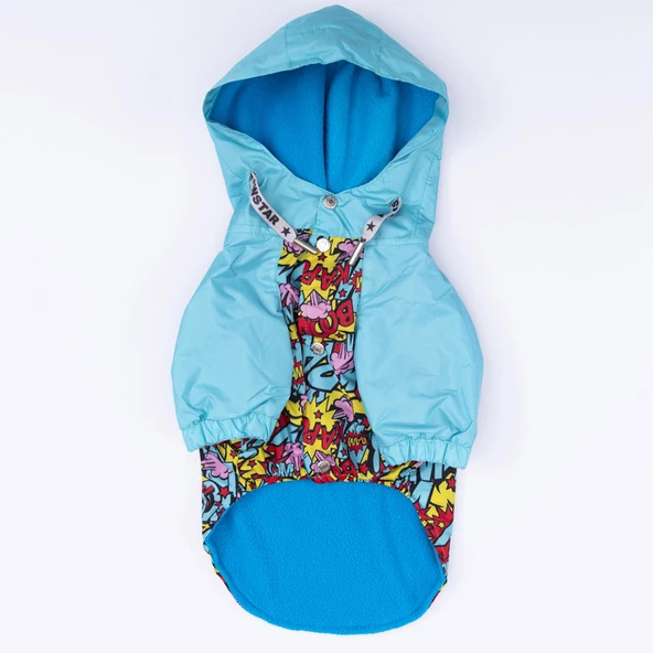 Pawstar Hollywood Polarlı Su Geçirmez Orta-Büyük Irk Köpek Yağmurluğu - Resim 6