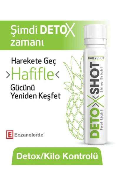 Detoxshot Kilo Kontrol Desteği, Bromelain, L-Carnitine, Krom, Detox Shot, Likit Detoks Kompleks - Resim 5
